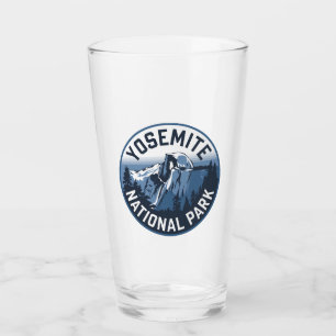 Verre Emblème rond Yosemite demi-dôme