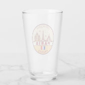 Verre Emblème Skyline de Paris France (Dos)