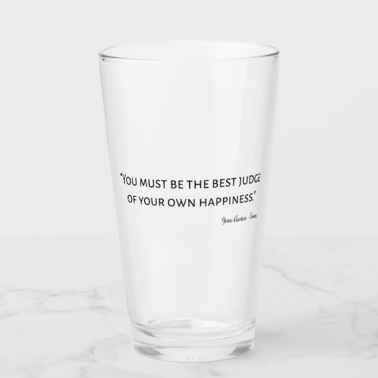 Verre Emma De Jane Austen Citation I (Devant)