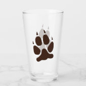 Verre Empreinte de patte de loup (Dos)