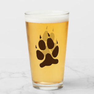 Verre Empreinte de patte de loup