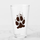 Verre Empreinte de patte de loup (Devant)