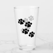 Verre Empreintes de pattes d'animaux familiers (Devant)