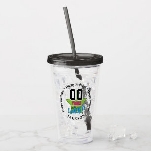 Verre En Acrylique 00 ans et l'amour Anniversaire