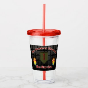 Verre En Acrylique 1re division d'infanterie "Big Red One"