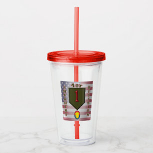 Verre En Acrylique 1re division d'infanterie "Big Red One"