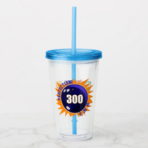 Verre En Acrylique 300 Bowling Jeu avec Ball & Graphics