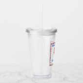 Verre En Acrylique 4 juillet Parti Cute Patriotic Popsicle (Droite)