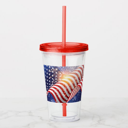 Verre En Acrylique 4juillet Tumbler acrylique (Devant)