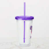 Verre En Acrylique Abby Cadabby | Face de fleurs | Ajouter Votre Nom (Droite)