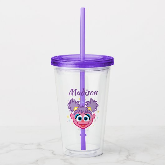 Verre En Acrylique Abby Smiling Face (Devant)