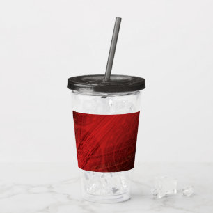 Verre En Acrylique Acceptation Médaillons de méditation rouge