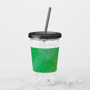 Verre En Acrylique Acceptation Médaillons de saumons jaunes bleus