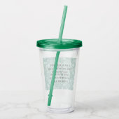 Verre En Acrylique Affirmation de richesse et d'abondance (Dos)