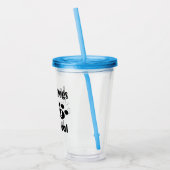 Verre En Acrylique Aimer Chiens vient juste d'Acrylique Tumbler Natur (Gauche)