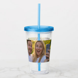 Verre En Acrylique Ajouter un selfie personnalisé