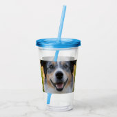 Verre En Acrylique Ajouter une Personnaliser photo pour animaux domes (Dos)