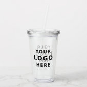 Verre En Acrylique Ajouter votre logo d'entreprise Simple minimal pro (Dos)
