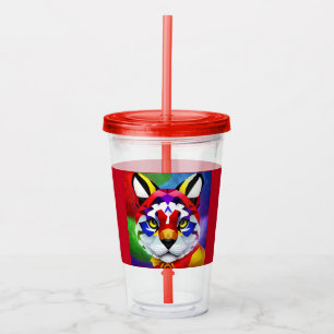 Verre En Acrylique Alexander's Cat rouge acrylique tumbler