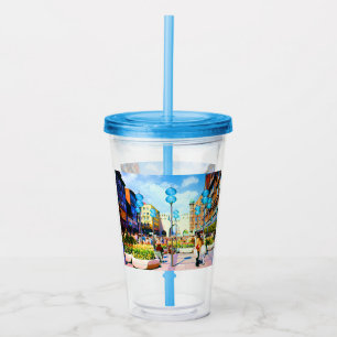 Verre En Acrylique Allemagne vintage Munich Towngate Karistor