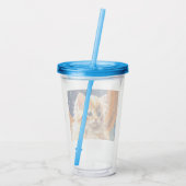 Verre En Acrylique Alphonse Mucha Art Nouveau Chat orange (Dos)