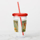 Verre En Acrylique Alphonse Mucha Art Nouveau Princesse Hyacinth (Gauche)