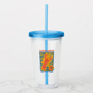 Verre En Acrylique AMIS™ Vous êtes mon homard vibrant graphique