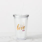Verre En Acrylique Amour (Dos)