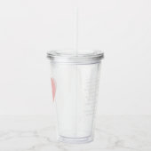 Verre En Acrylique Amour multilingue Acrylique Tumbler Dusty rose (Droite)