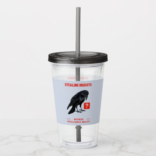 Verre En Acrylique Analyste en intelligence d'affaires Crow (Devant)
