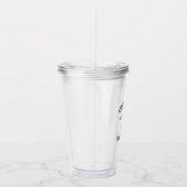 Verre En Acrylique Ancre Bleue Marine Nautique Maison de plage (Droite)