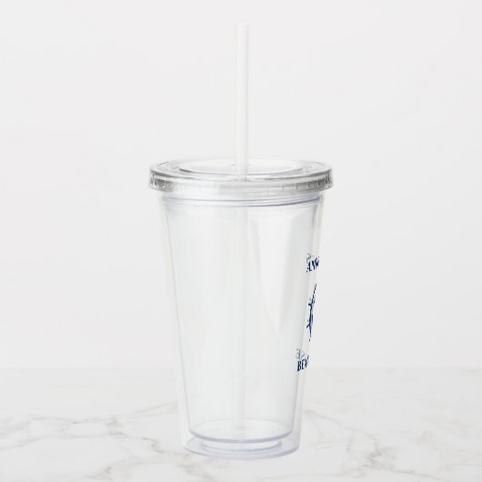 Verre En Acrylique Ancre nautique Roue Maison de plage (Droite)