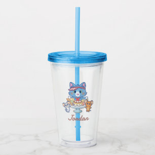 Verre En Acrylique Anime Tom, Jerry et Tuffy Dessert Parlor
