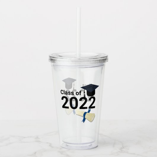 Verre En Acrylique Année de diplôme classe élégante de 2022 (Devant)