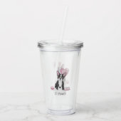 Verre En Acrylique Anniversaire du Bulldog français (Dos)