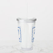 Verre En Acrylique Anse Bleue (Droite)