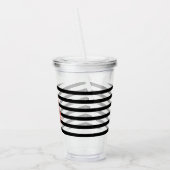 Verre En Acrylique Aquarelle Grandes crevettes Monogramme (Gauche)