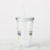 Verre En Acrylique Aquarelle Lemons Lemonade Life Citation (Gauche)