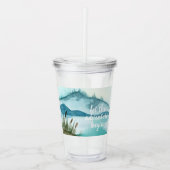 Verre En Acrylique Aquarelle moderne Nature Commençons l'aventure (Devant)