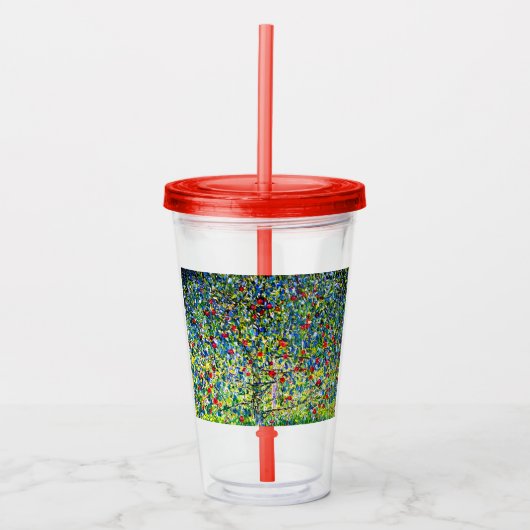 Verre En Acrylique Arbre pomme Gustav Klimt (Devant)