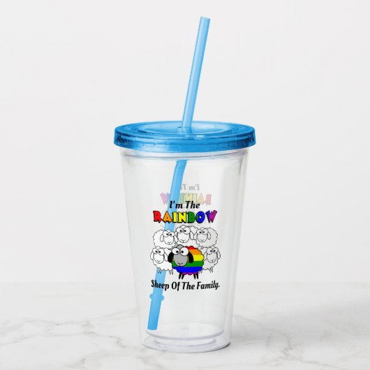 Verre En Acrylique Arc-en-ciel (Dos)