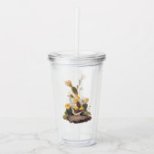 Verre En Acrylique Audubon Vesper Sparrow et Prickly Pear Cactus (Devant)