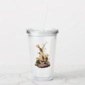 Verre En Acrylique Audubon Vesper Sparrow et Prickly Pear Cactus (Dos)