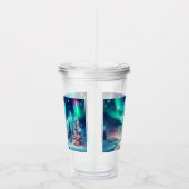 Verre En Acrylique aurora borealis/Noël/hiver (Droite)