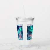 Verre En Acrylique aurora borealis/Noël/hiver (Gauche)
