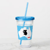 Verre En Acrylique Aussie Love Koala White (Dos)
