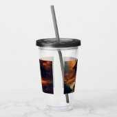 Verre En Acrylique Automne/Automne/Halloween/Peinture rustique (Gauche)