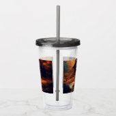 Verre En Acrylique Automne/Automne/Halloween/Peinture rustique (Droite)