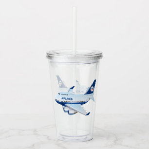 Verre En Acrylique Avion de dessin