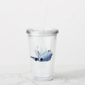 Verre En Acrylique Avion de dessin (Dos)